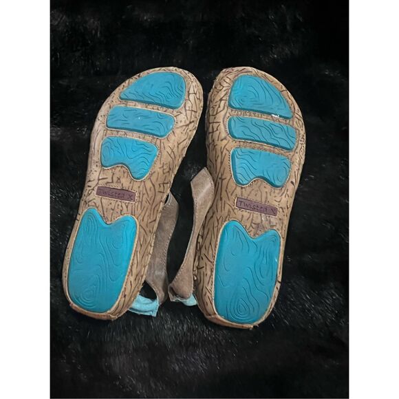 Twisted X Men's Men's Leather Wrap Sandal, Round Toe, Bomber, 9.5 - Picture 3 of 4